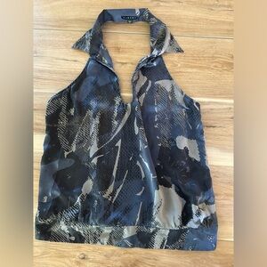 Sisley Silk Halter Top S